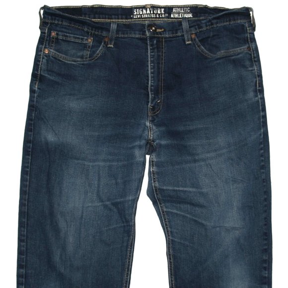 Signature by Levi Strauss & Co.™ Men's Athletic Jeans 38 x 32 - Picture 2 of 12